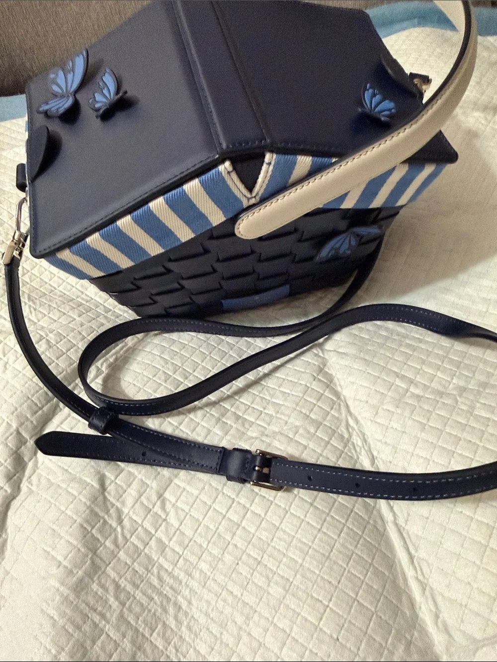 Kate spade butterfly picnic basket purse